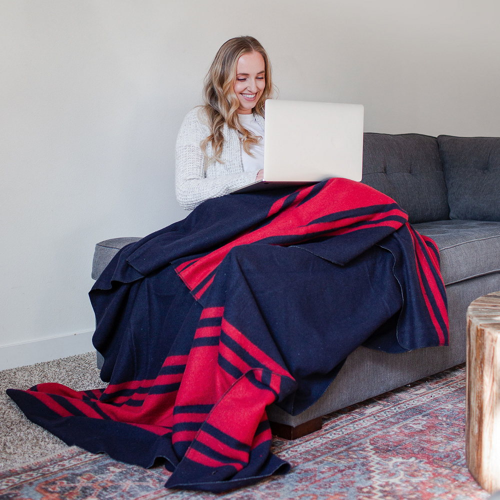 Arcturus Rainier Wool Blanket - Lava Canyon