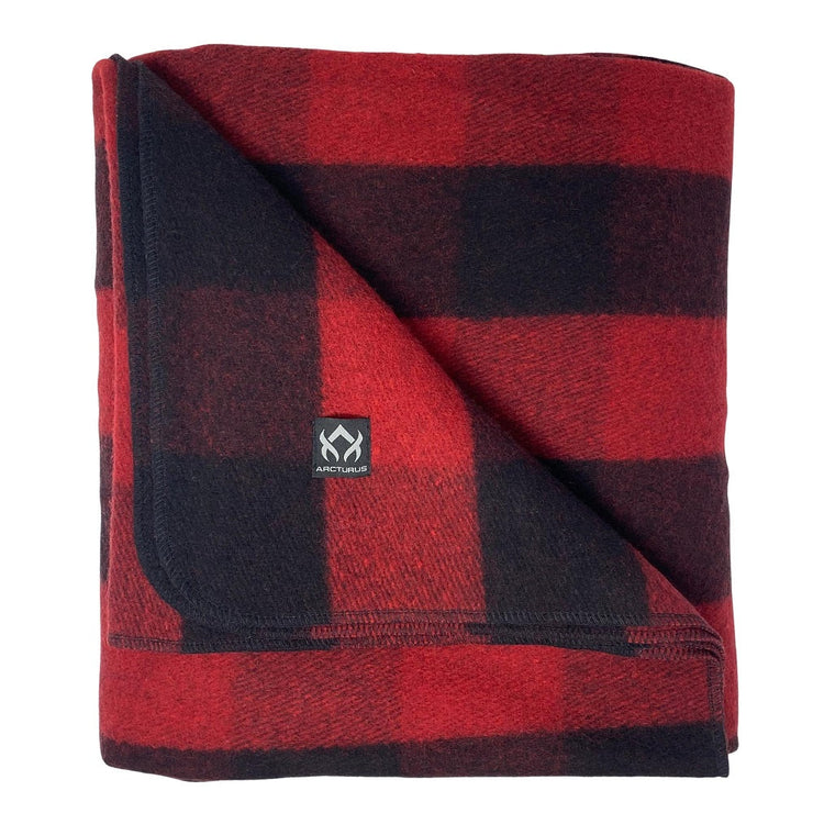 [CLEARANCE] Arcturus Backwoods Wool Blanket - Red Buffalo Plaid