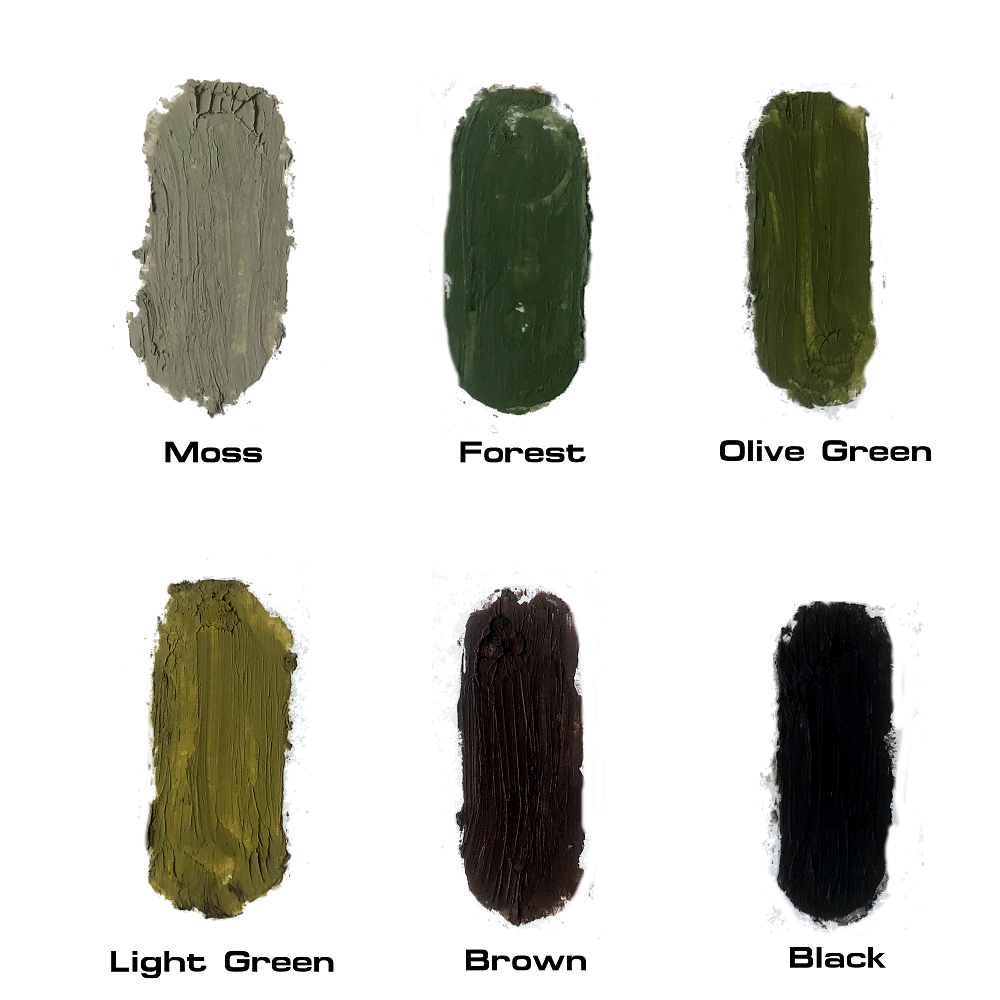 Arcturus Camo Face Paint Sticks - 6 Colors in 3 Double-Sided Tubes