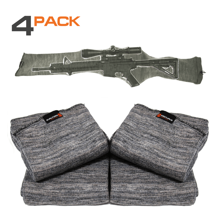 Arcturus 47" Silicone Treated Gun Socks - Gray 4-Pack