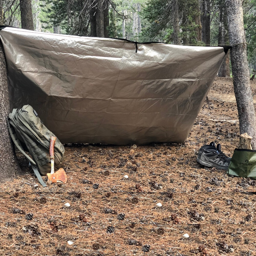 Arcturus Outdoor Survival Blanket 60" x 82" - Coyote Brown