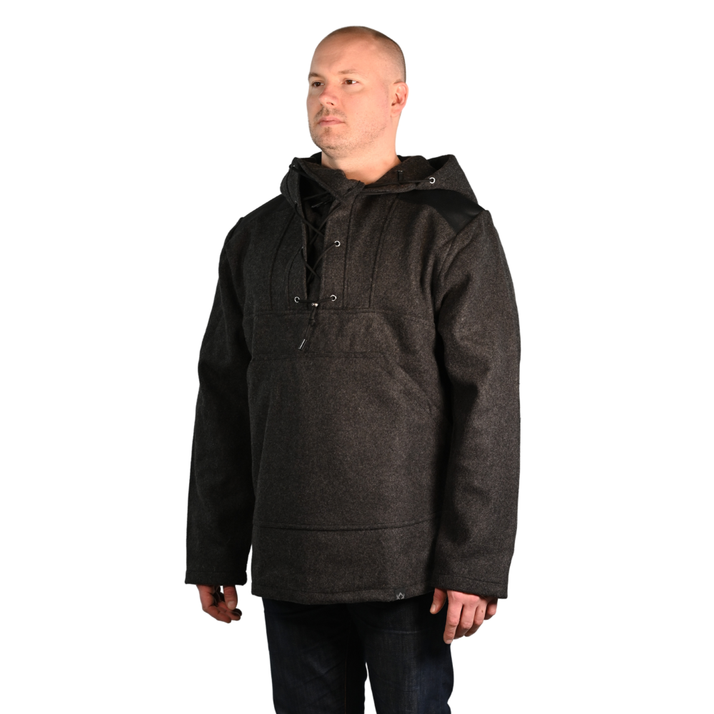 [CLEARANCE] Arcturus 100% Virgin Wool Anorak - Charcoal