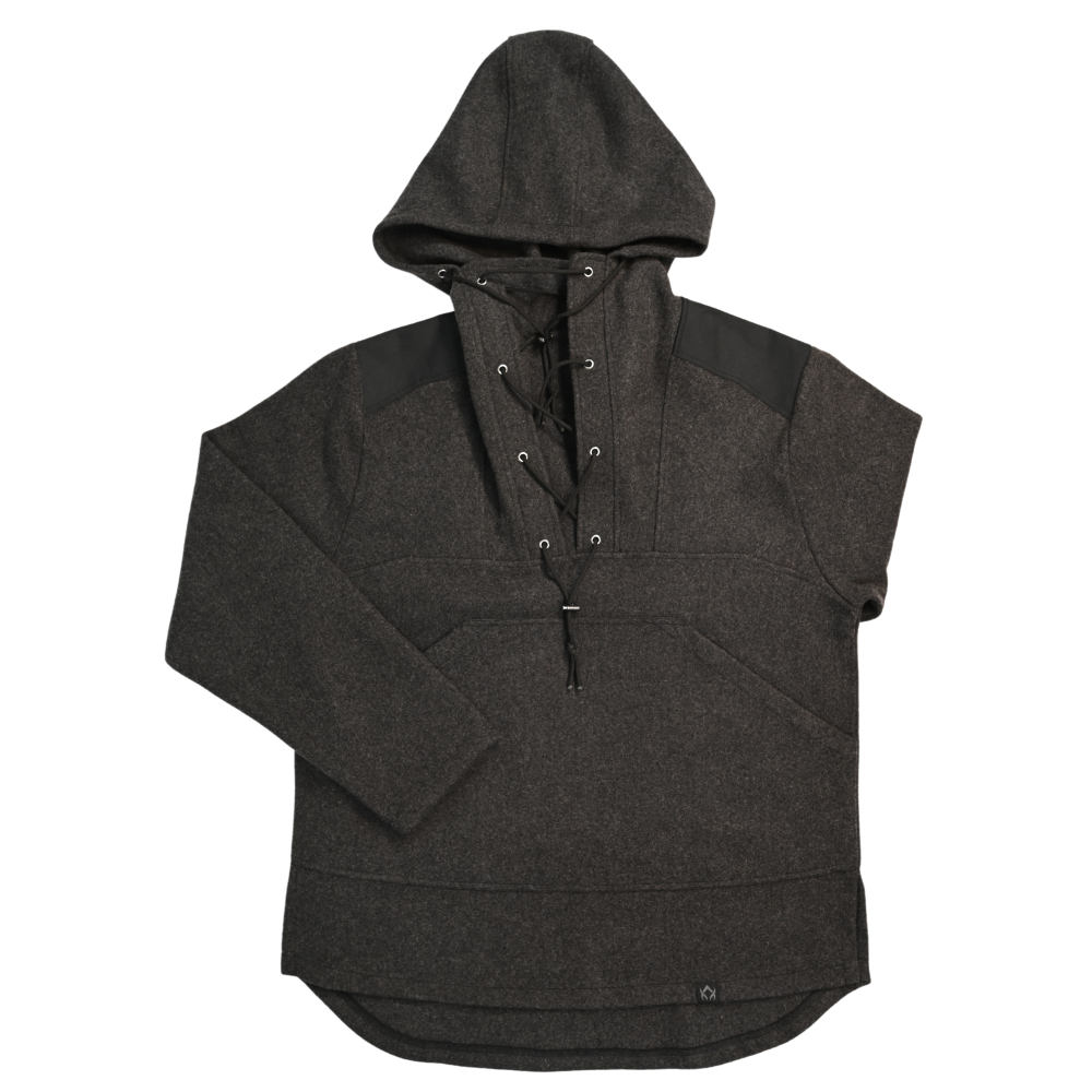 [CLEARANCE] Arcturus 100% Virgin Wool Anorak - Charcoal