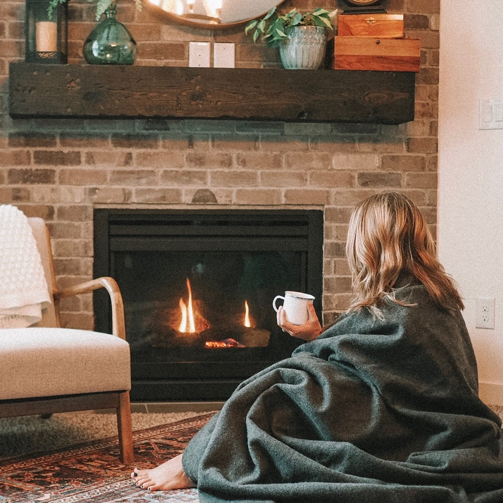 [CLEARANCE] Arcturus Military Wool Blanket - Olive Green | 4.5 lbs (64" x 88")