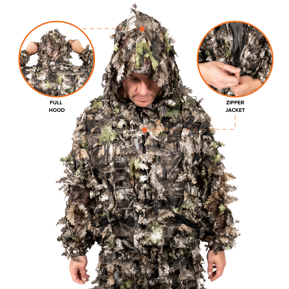 Arcturus 3D Leaf Suit + Face Mask - Dark Woodland