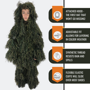 [CLEARANCE] Arcturus Ghost Ghillie Suit - Kids Size