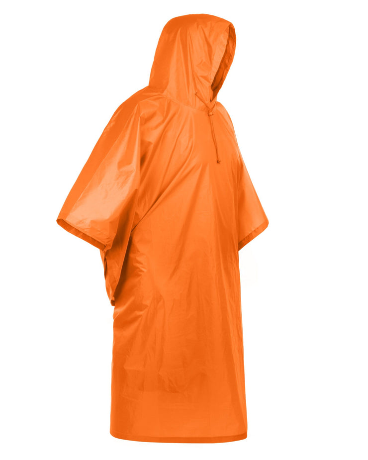 Arcturus Lightweight Waterproof Rain Poncho - Hunter Orange