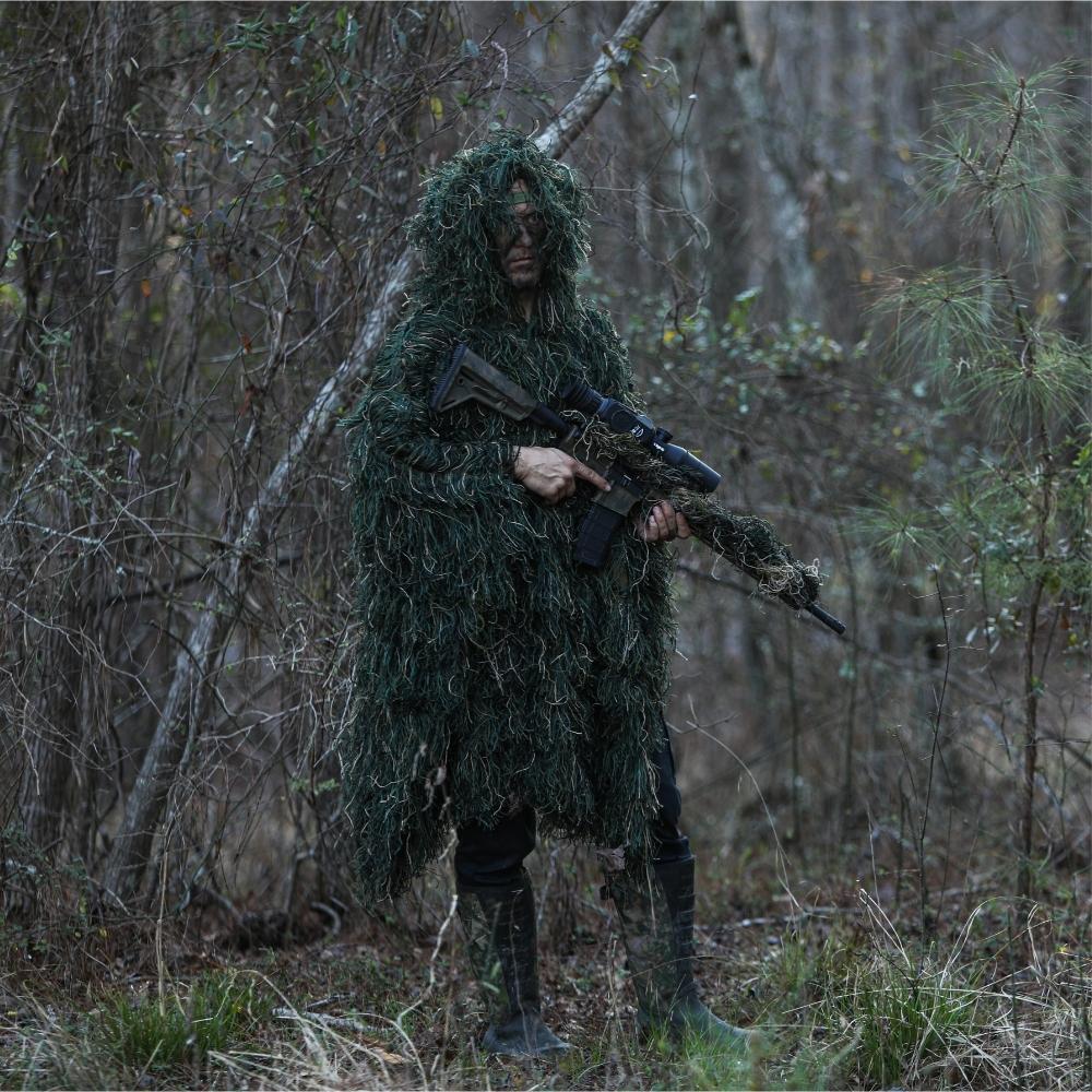 Arcturus Ghost Ghillie Poncho - Woodland