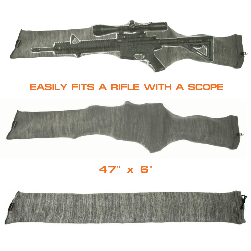[CLEARANCE] Arcturus 47" Silicone Treated Gun Socks - Gray 2-Pack