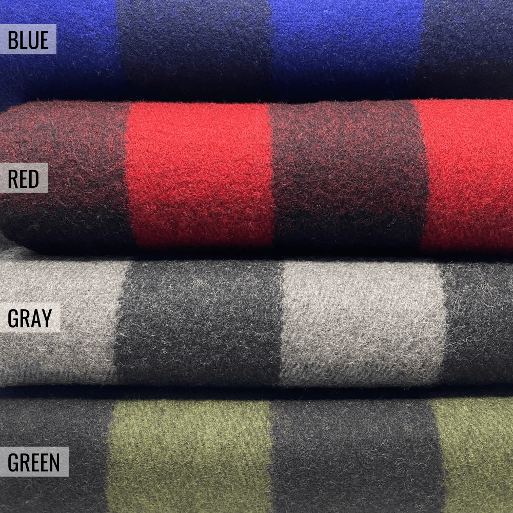 [CLEARANCE] Arcturus Backwoods Wool Blanket - Gray Buffalo Plaid