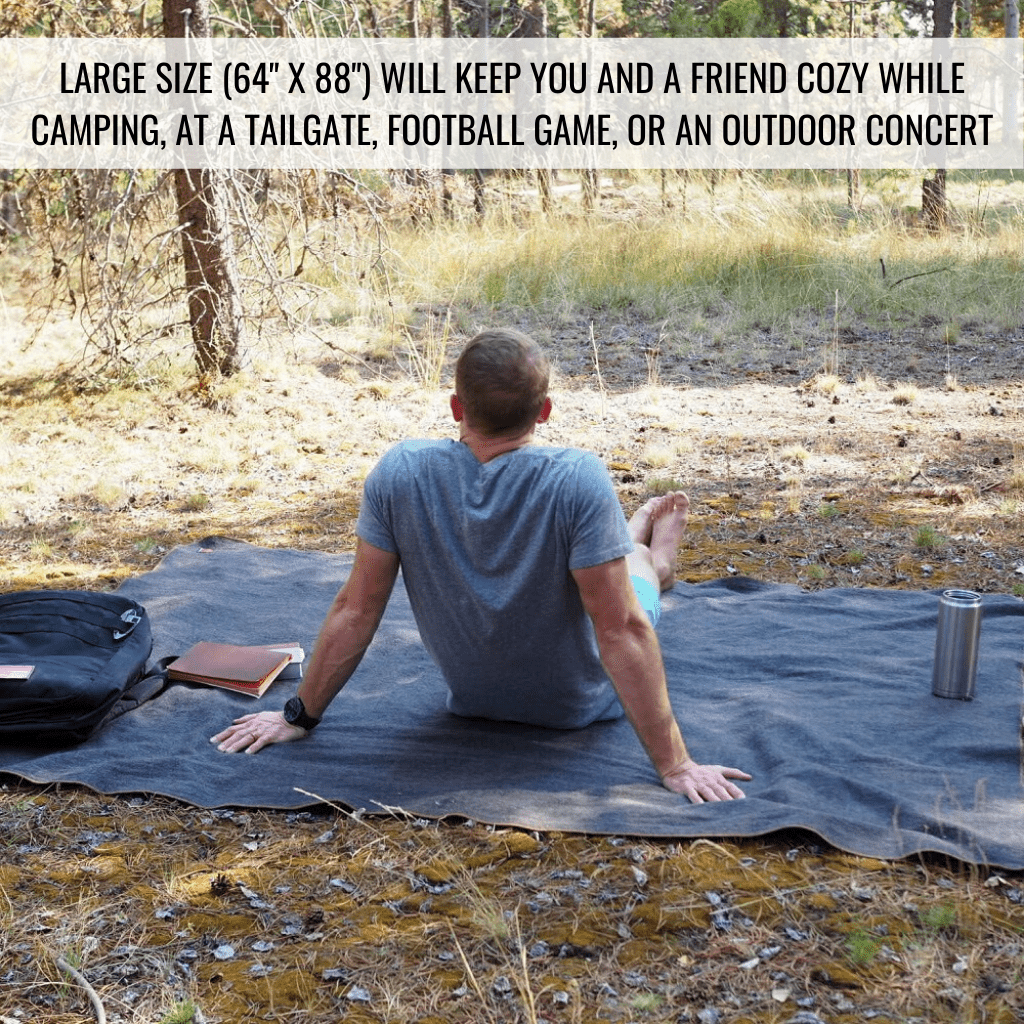 [CLEARANCE] Arcturus Military Wool Blanket - Military Gray | 4.5 lbs (64" x 88")