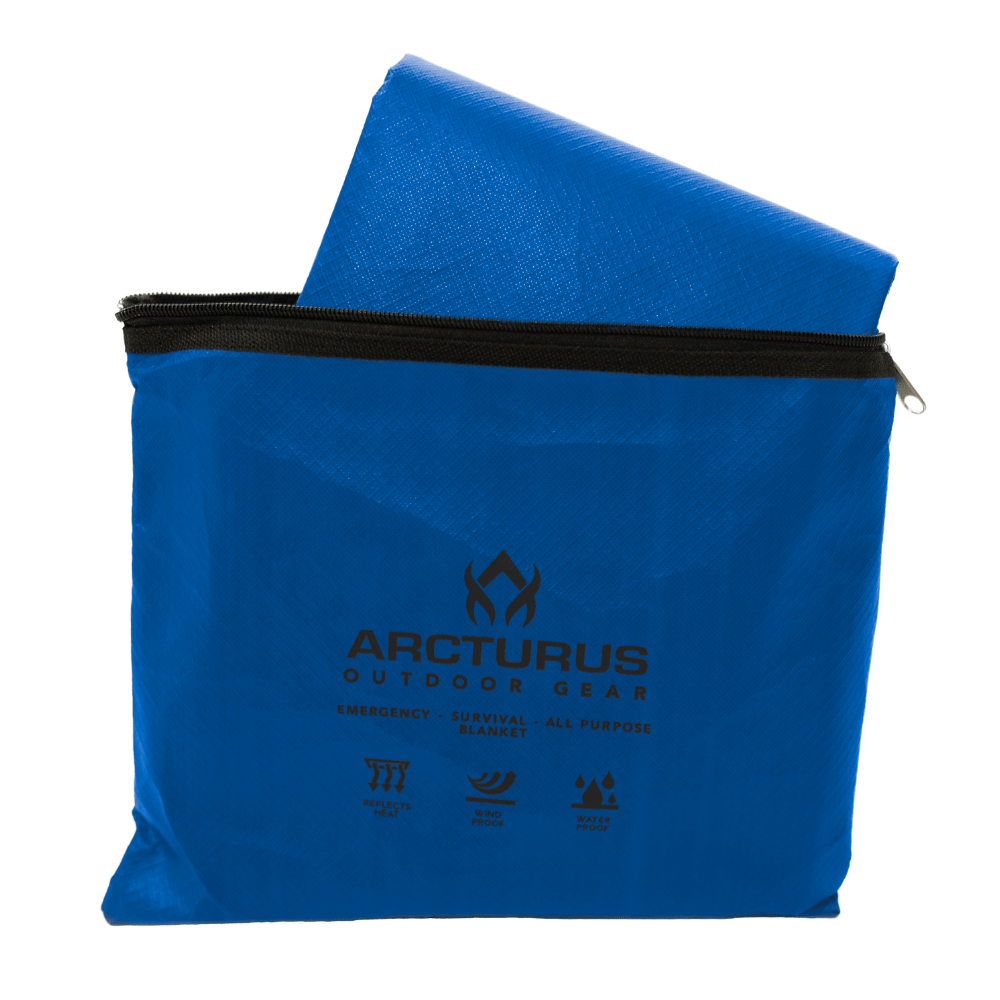 [CLEARANCE] Arcturus Outdoor Survival Blanket 60" x 82" - Blue