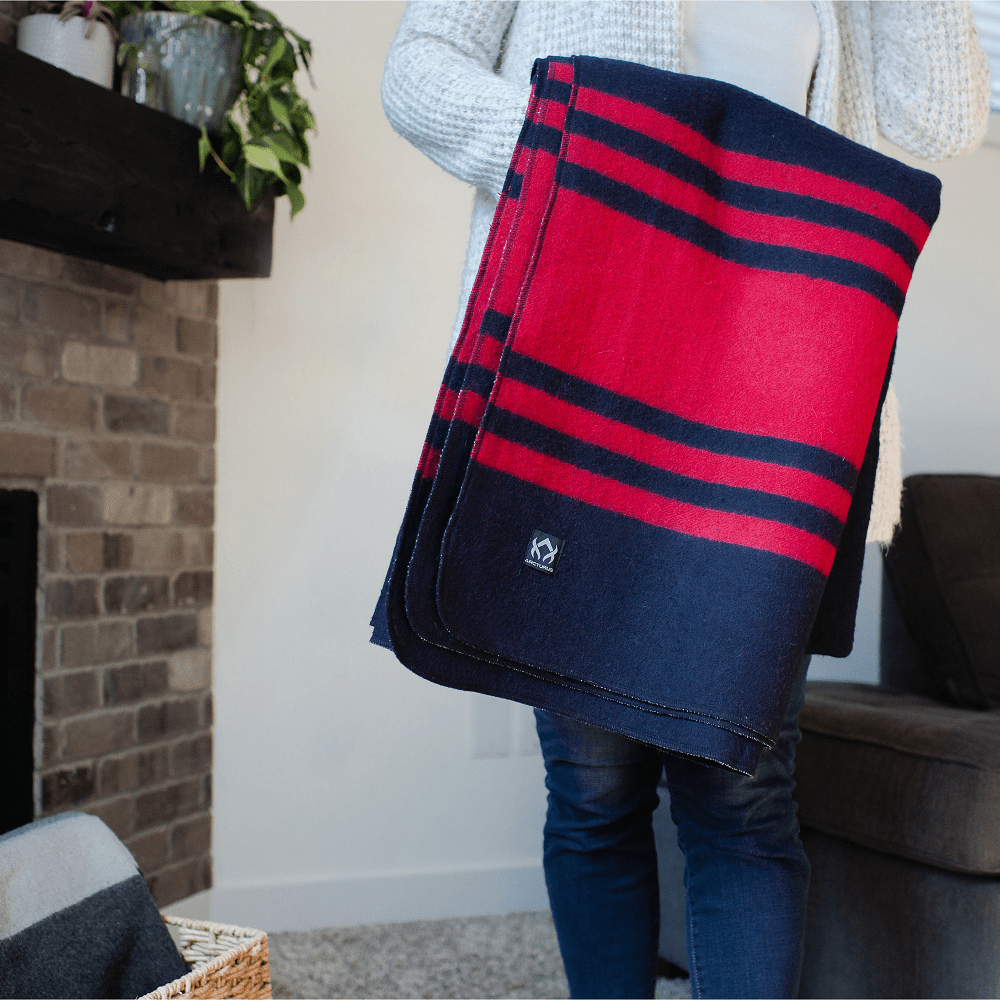 [CLEARANCE] Arcturus Rainier Wool Blanket - Lava Canyon