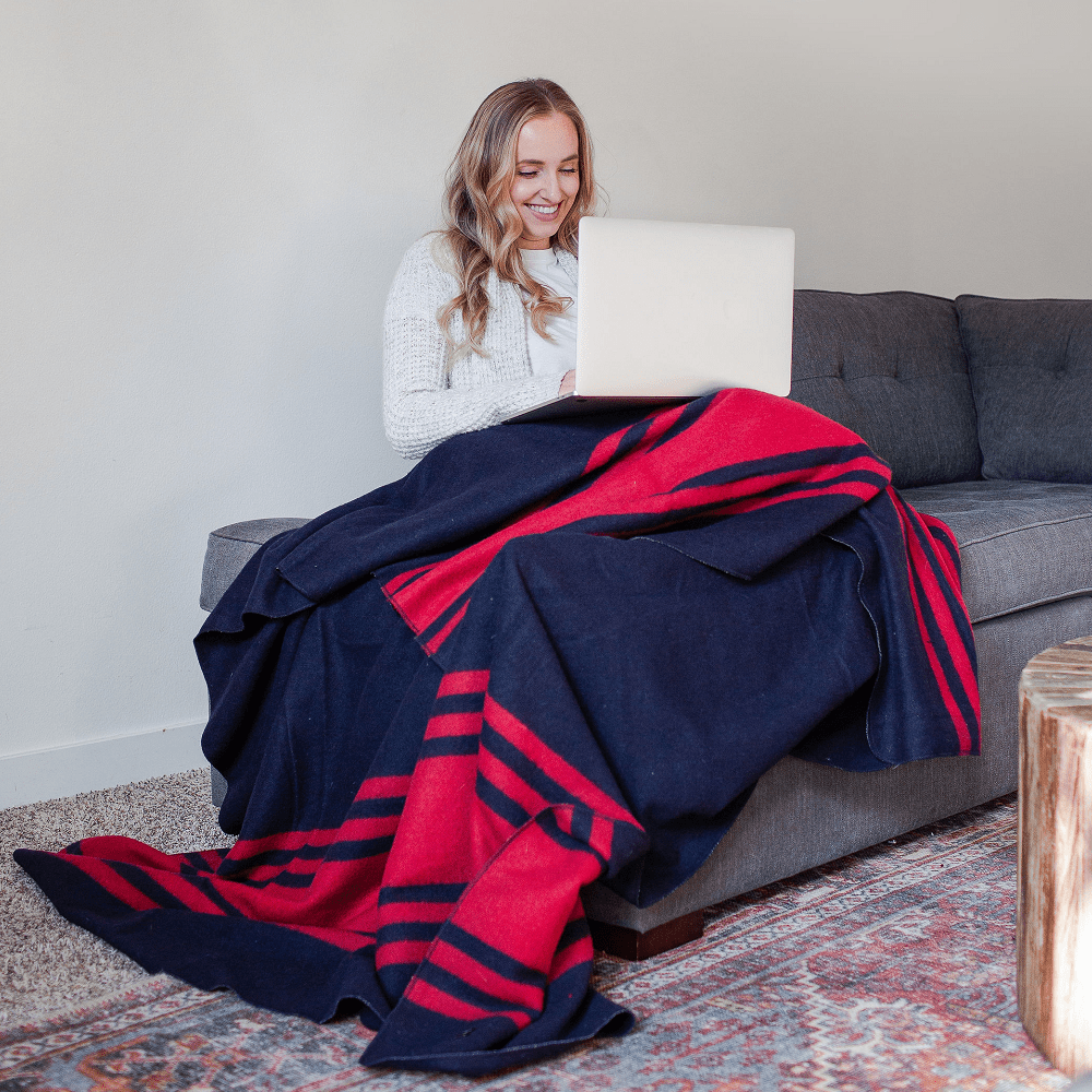 [CLEARANCE] Arcturus Rainier Wool Blanket - Lava Canyon