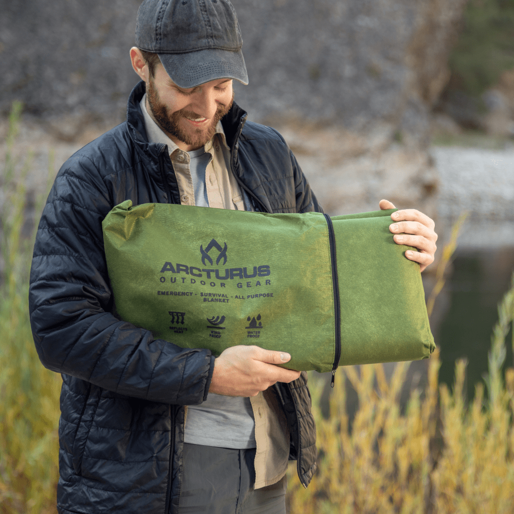 [CLEARANCE] Arcturus XL Survival Blanket 8.5' x 12' - Olive Drab