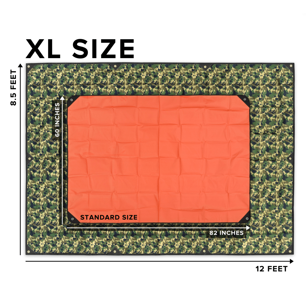 [CLEARANCE] Arcturus XL Survival Blanket 8.5' x 12' - Woodland Camo